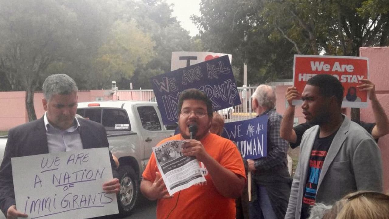 <b>Broward, Florida.</b> One National Action Day demonstration was held in front of a Broward Immigration Detention Facility to demand an end to deportations.