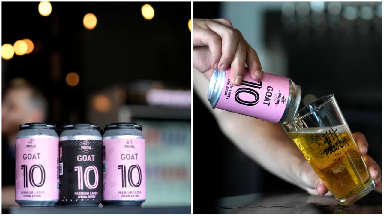 <h2 class="cms-H2-H2">La cerveza de Messi </h2>
<br>La llegada de Messi a Miami también ha inspirado a restaurantes, e incluso a cervecerías como Prison Pals Brewing Co., que vende una cerveza con el número 10 de Messi. La lata está pintada de rosado con las letras en negro, una réplica de los colores del Inter Miami.
<br>
<br>
<a href="https://goo.gl/maps/yufZCBN7wPPoSBum9" target="_blank">Prison Pals Brewing Co 8205 NW 12th St #3, Doral</a>
<br>
