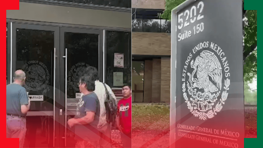 Decenas de mexicanos acuden al consulado en Austin para intentar votar, pero lo encuentran cerrado