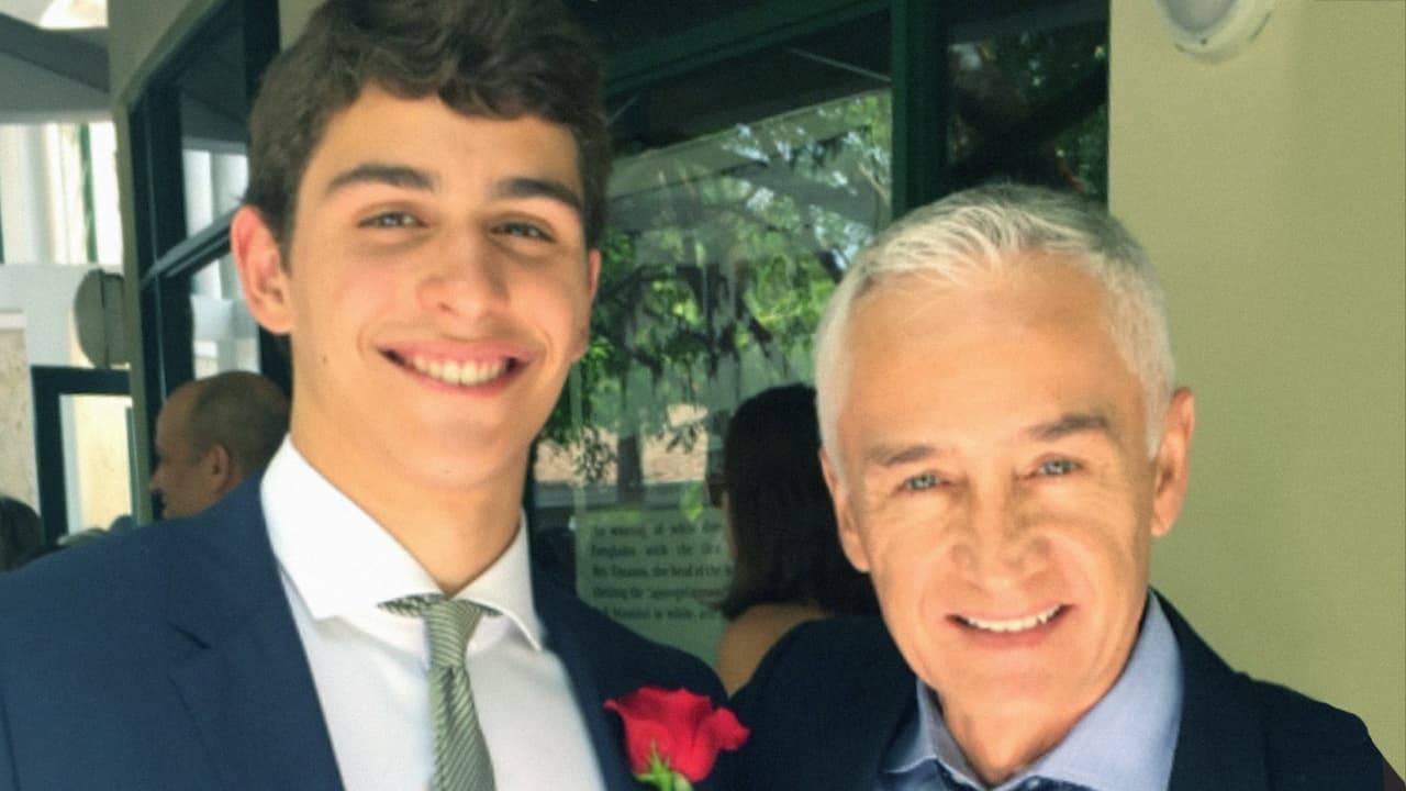 Jorge Ramos and his son Nicolas