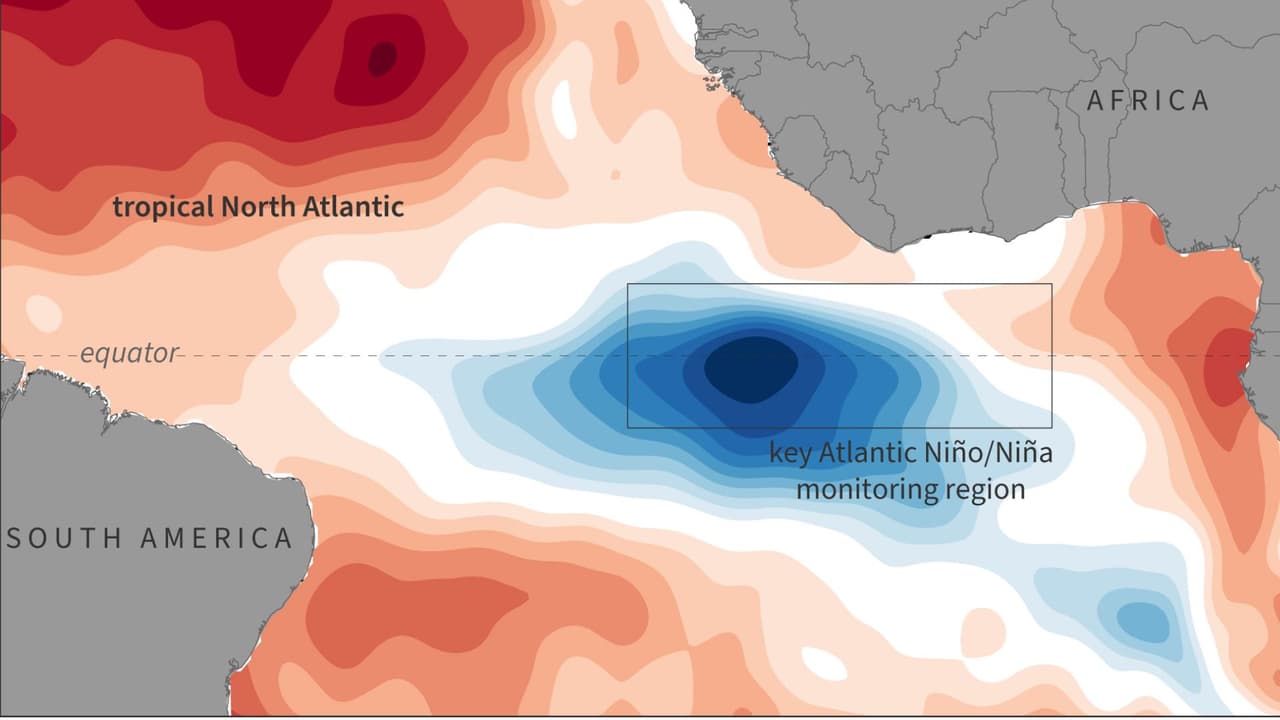 La Niña del Atlántico: Cómo afecta a los huracanes el enfriamiento oceánico