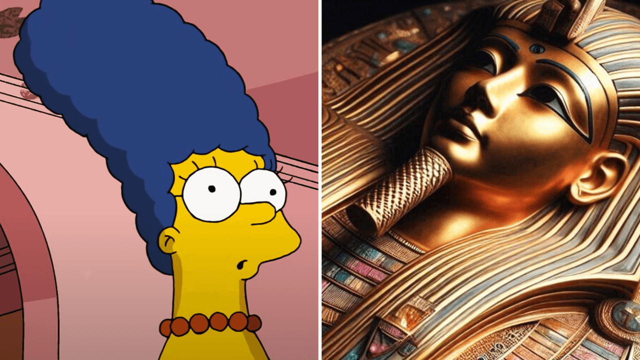 ¿Marge Simpson en un sarcófago egipcio? La verdad detrás de esta noticia viral