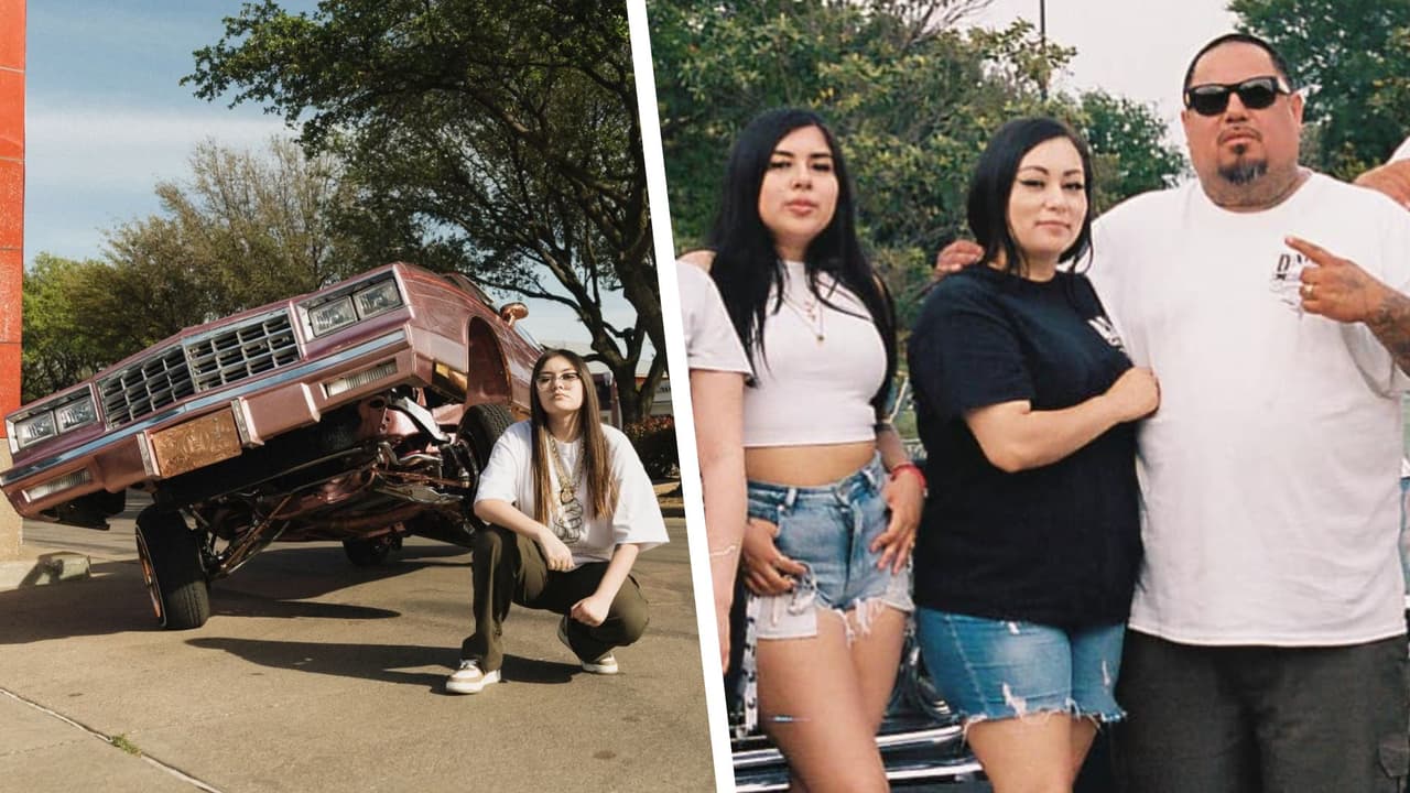 Familia hispana mantiene vivo el legado de los Lowriders o autos clásicos modificados en Texas