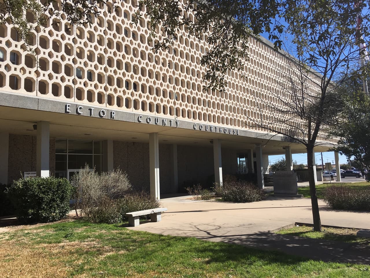 The Ector County courthouse in Odessa, Texas, where Michael's adoption was finally granted in 2003.