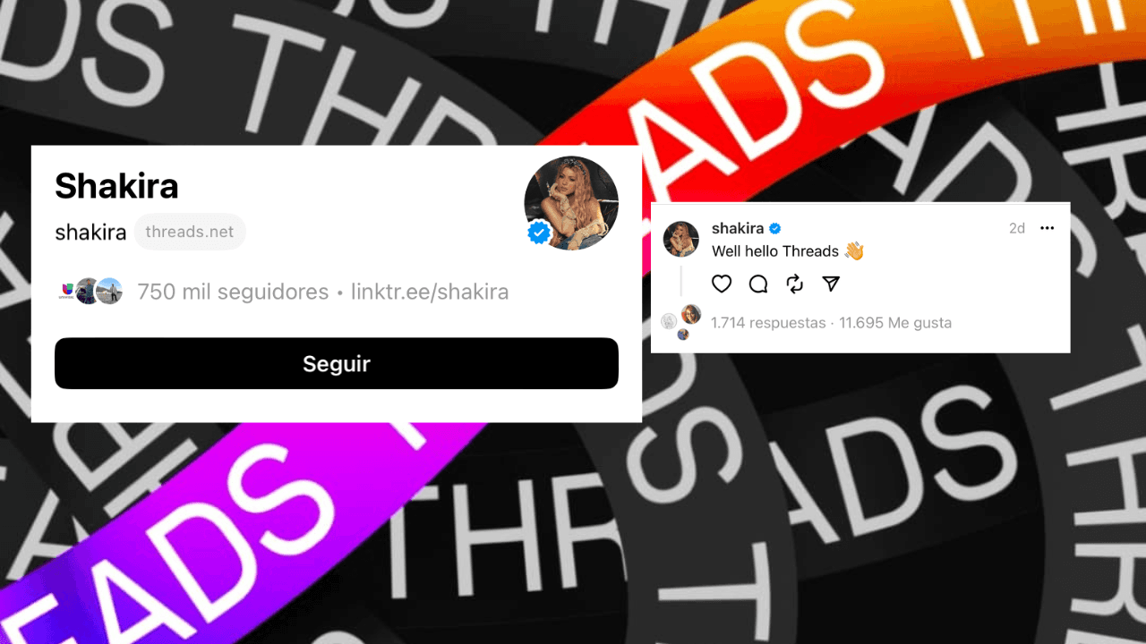 Llegó Threads, la nueva red social de Meta, y los artistas dejaron sus primeros mensajes