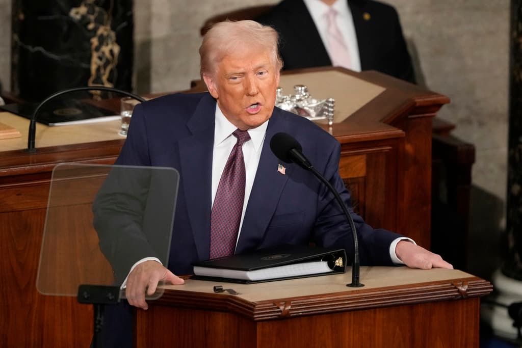Por qué los aranceles solo tuvieron una breve mención en el discurso de Trump al Congreso