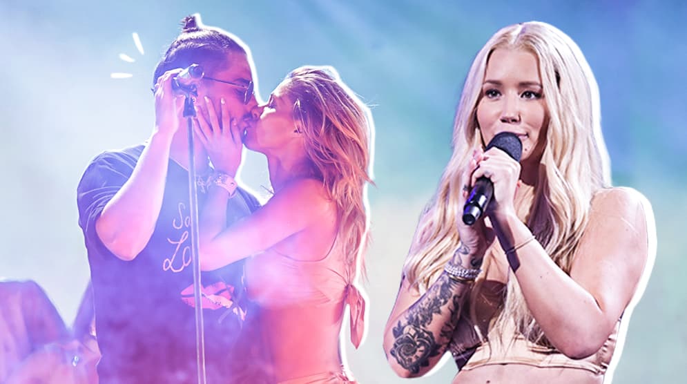 Maluma ensaya hasta los besos en Premios Juventud ante la mirada de su amiga Iggy Azalea
