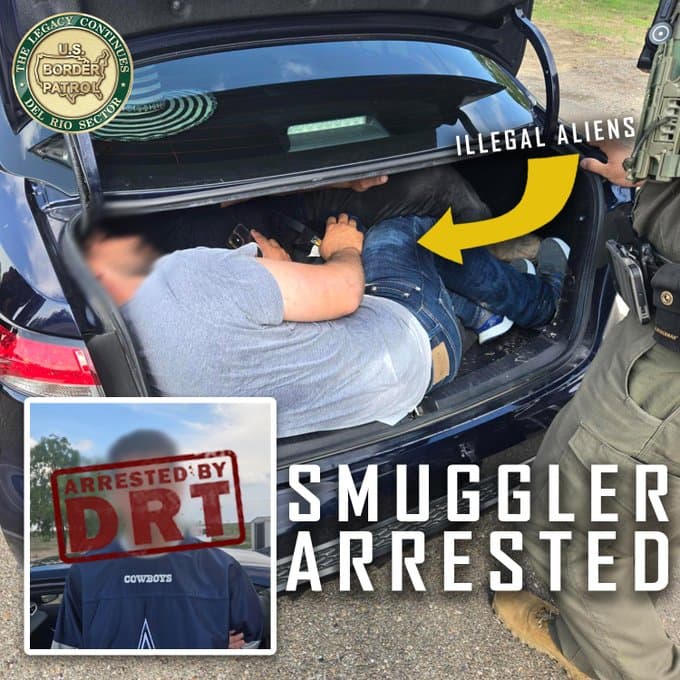 No es un hallazgo inusual. Apenas hace unos días, la misma cuenta de X informó que agentes de Eagle Pass localizaron a otros
<b>tres inmigrantes hacinados en el maletero de un auto</b>.