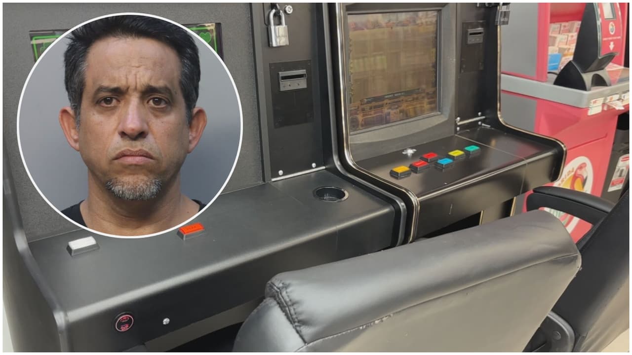 Acusan de robo a hombre que destrozó con un mazo las máquinas tragamonedas de una tienda en Hialeah