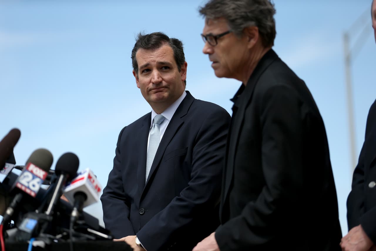 Exgobernador de Texas respalda candidatura presidencial de Ted Cruz