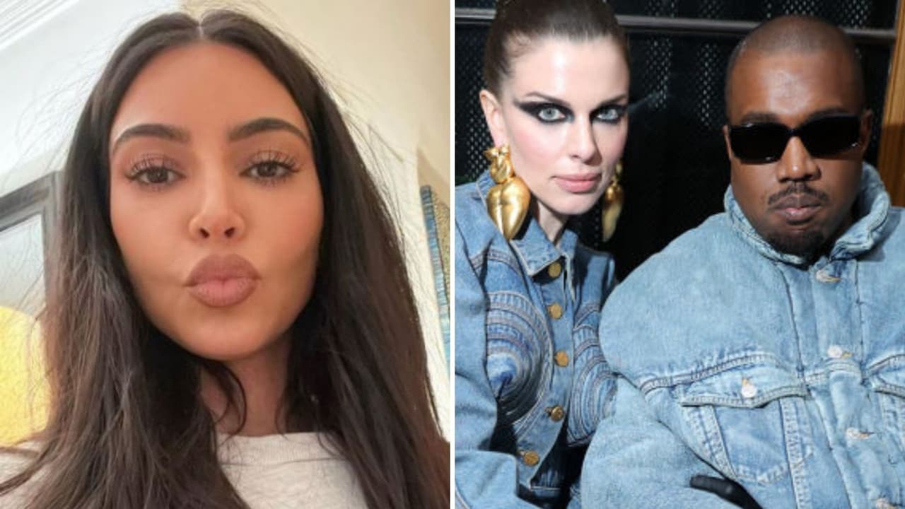 Kanye West envió un regaló a Kim Kardashian, Julia Fox lo termina y así reaccionó Internet