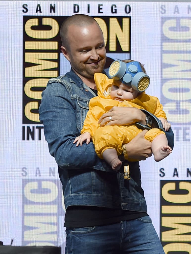 Mini Breaking Bad: Aaron Paul disfrazó a su hija de Jesse y es lo más dulce que verás hoy