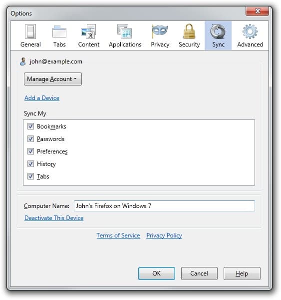 Sincroniza tu navegación con Firefox Sync