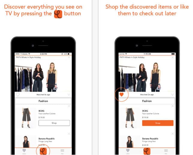 Amarás esta app que te ayuda a tener la ropa y los artículos que ves en TV