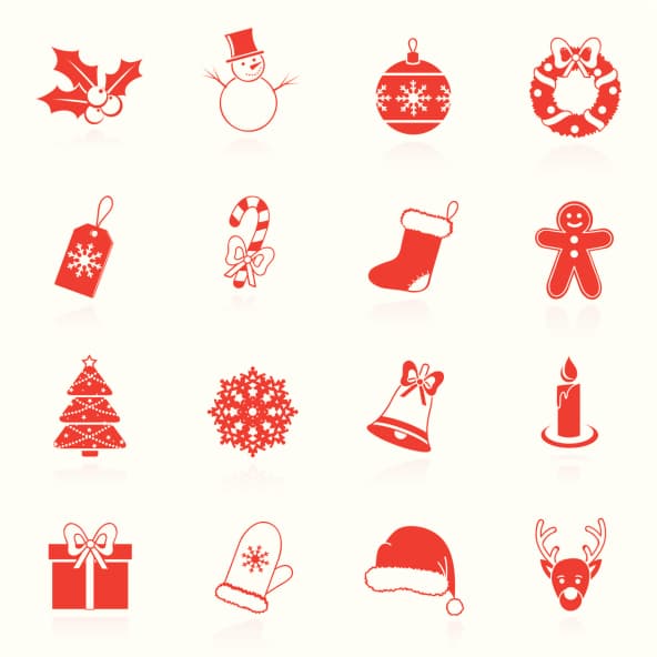 Stickers de Navidad para imprimir