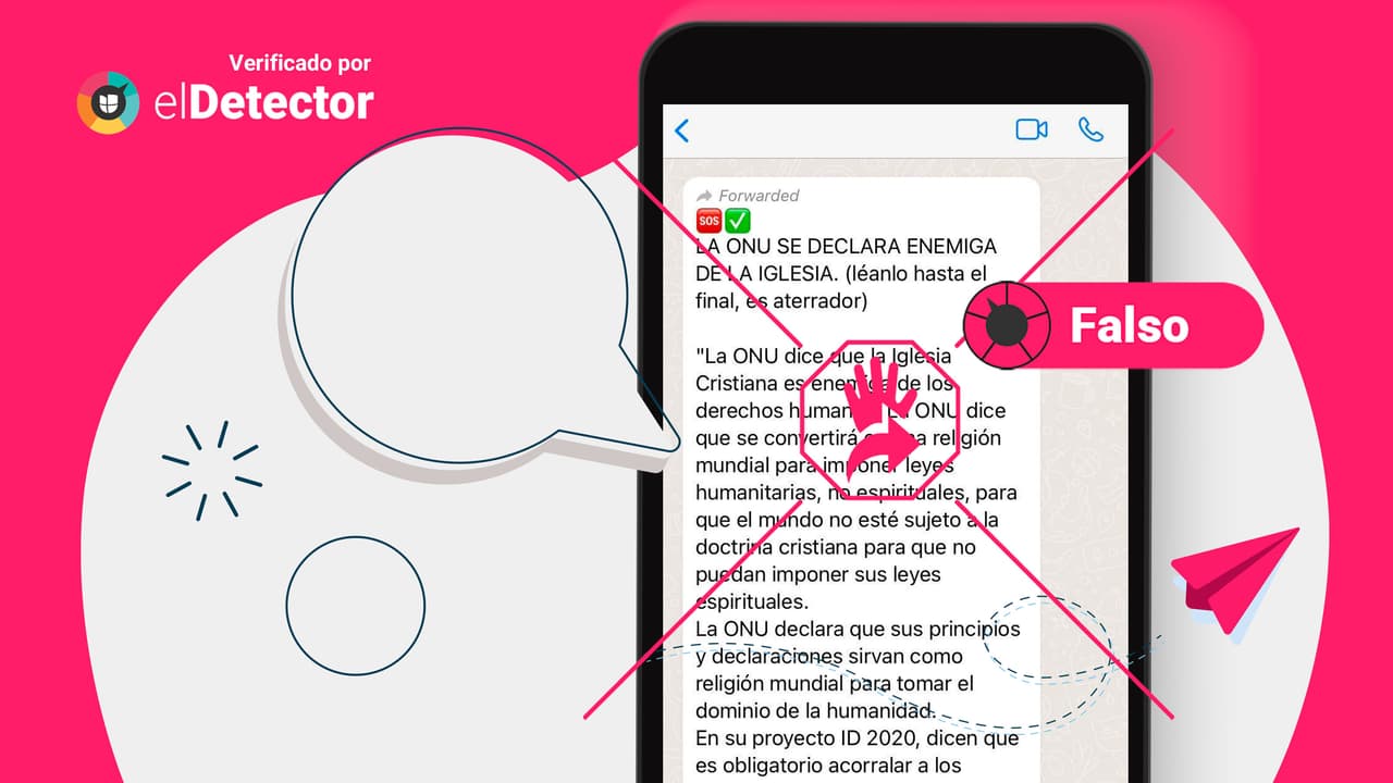 Es falso que la ONU se haya declarado enemiga de la Iglesia
