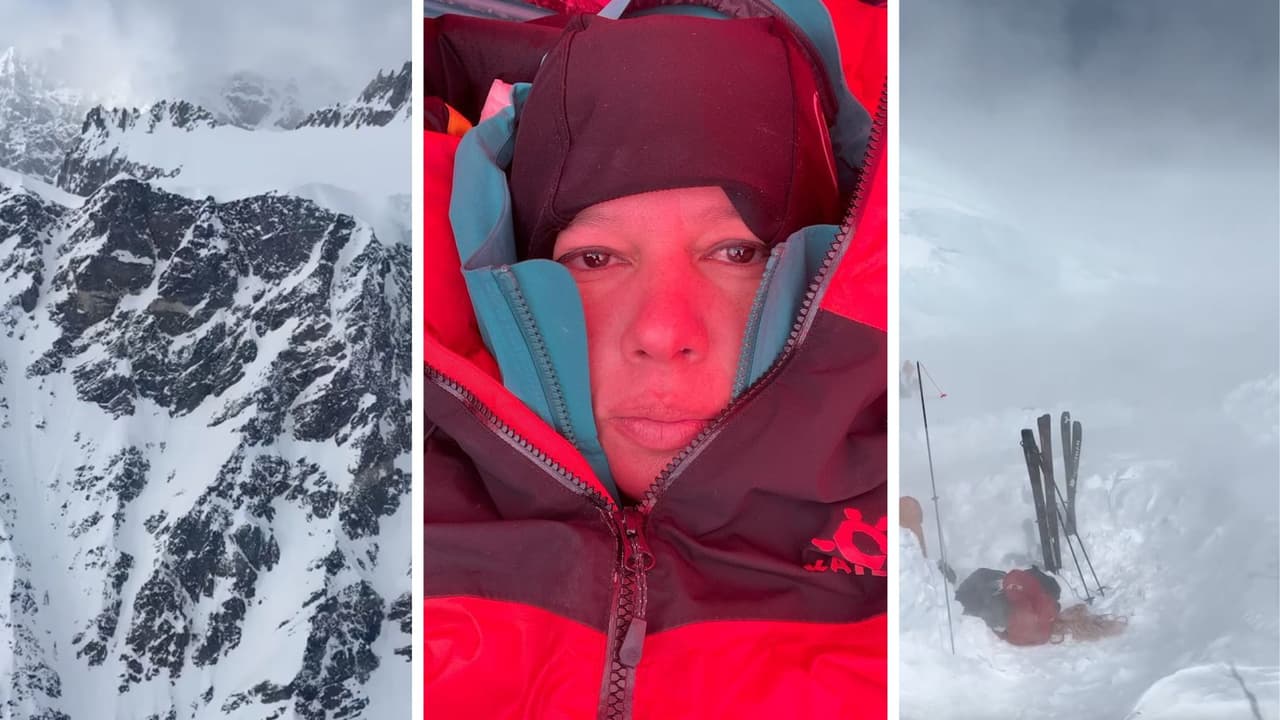 Alpinista salvadoreña revela cómo salió viva de una tormenta en Denali, la montaña más fría del mundo