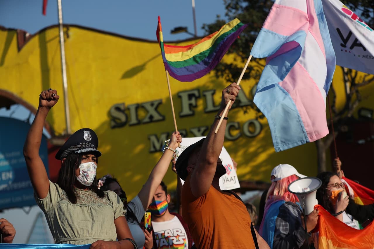 Según Ale Alcántara, manifestante y asesora del Centro Comunitario de Atención a la Diversidad Sexual del Gobierno de la Ciudad de México, quien se encontraba en el grupo que fue discriminado, desde que dos personas de la seguridad del parque los vieron haciendo fila para uno de los juegos,
<b>se comportaron de manera discriminatoria y trataron de buscar algún motivo para expulsarlos.</b>