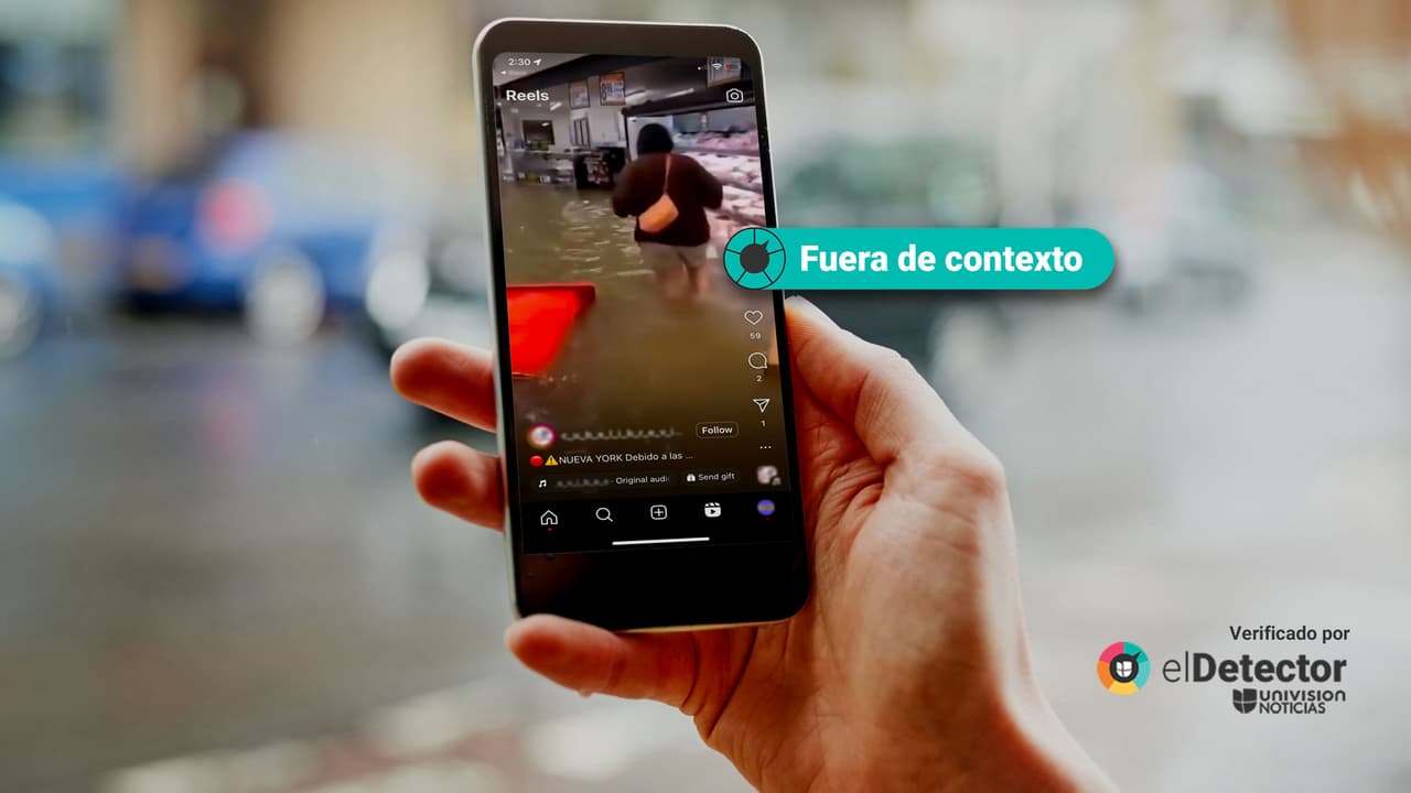 Esos videos de un supermercado y una estación de metro inundados no son de las recientes lluvias en Nueva York: están fuera de contexto