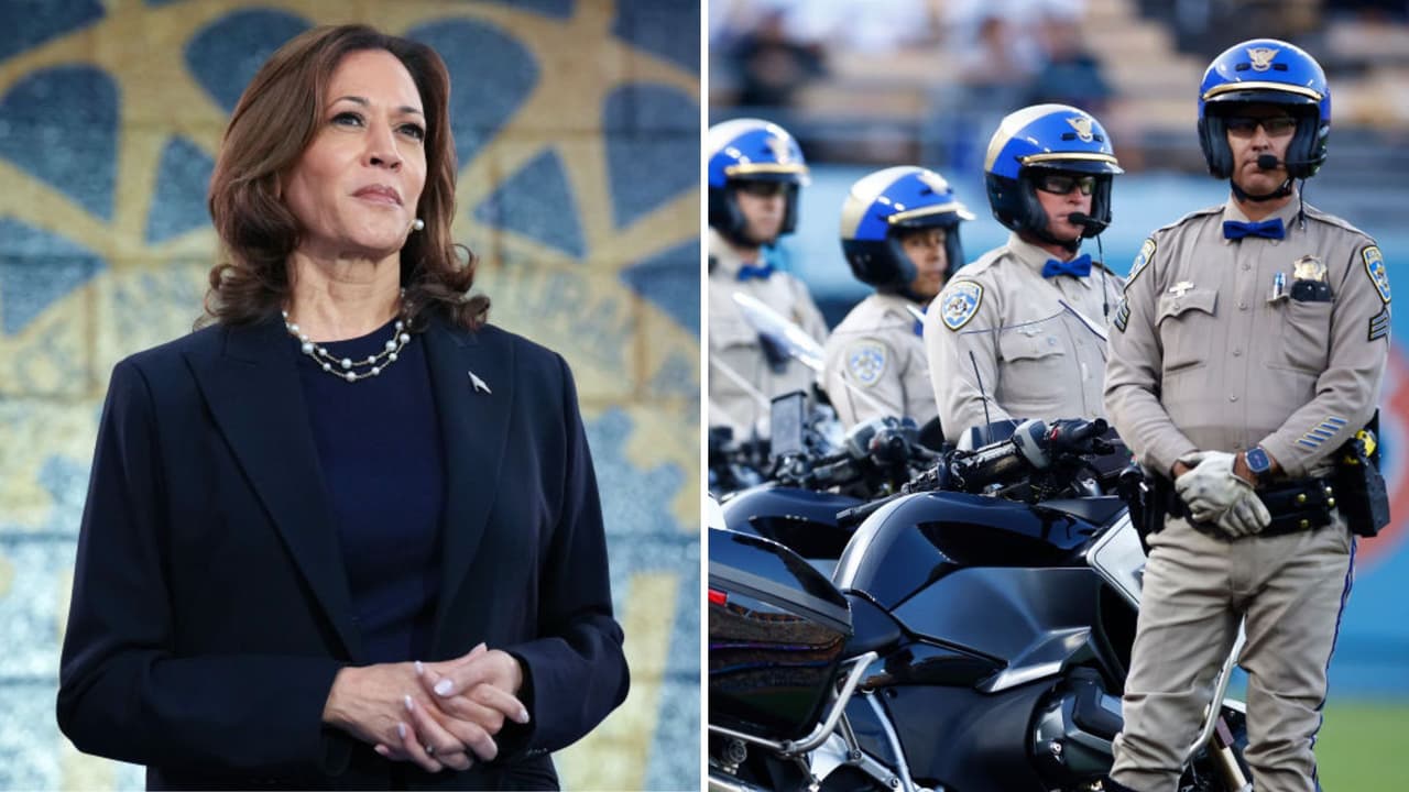 Patrulla de Caminos de California protegerá a Kamala Harris tras retiro de protección del Servicio Secreto