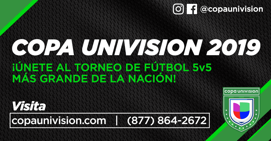 ¡Regístrate y participa en Copa Univision 2019!