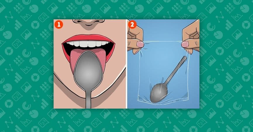 <b>El cuestionable test de la cuchara</b>. Este examen anima a rascarse la lengua con una cuchara, colocar la cuchara en una bolsa y después colocar la bolsa bajo una luz. Ello permitiría, supuestamente, acceder a información valiosa sobre nuestra salud. La prueba de la cuchara se popularizó tras aparecer en el Today Show en 2016 y, desde ahí, saltó a varias webs. Sin embargo, como indica
<a href="https://www.snopes.com/fact-check/can-scraping-tongue-spoon-diagnose-health-conditions/">Snopes</a>, todo ello es fundamentalmente falso. No obtendrás nada reseñable con este método.