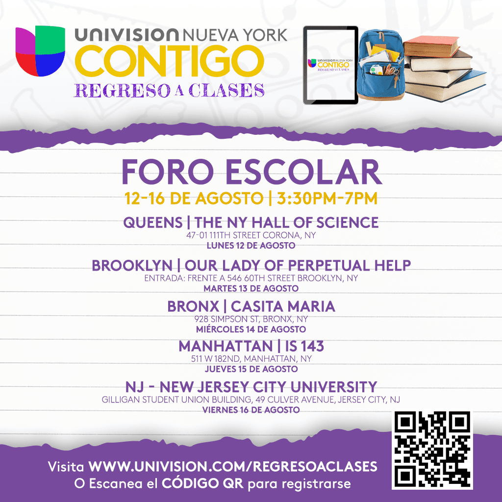 Univision 41 te invita a "Contigo Regreso a Clases" donde entregará más de 5,000 mochilas y útiles escolares