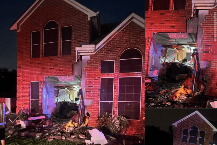 Auto Tesla presuntamente en piloto automático se estrella contra casa en Texas y deja una mujer muerta