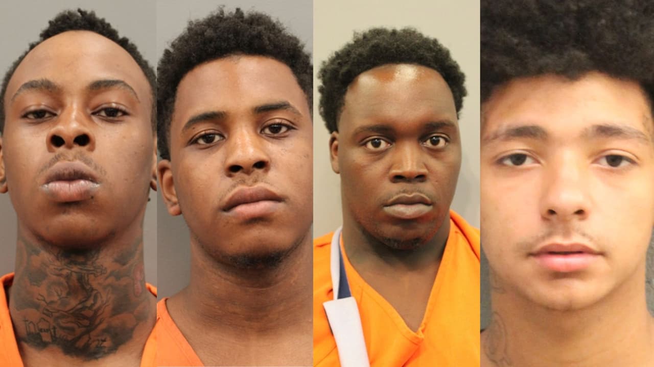 Estos son los cuatro sospechosos de iniciar un tiroteo en una fiesta de Houston que dejó dos muertos y 15 heridos