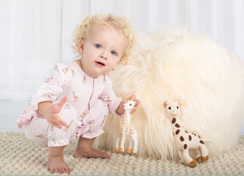 Earlier this year, Kissy Kissy launched a “Sophie la Girafe” collection, featuring the iconic character.
