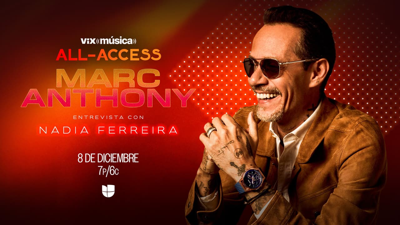 Marc Anthony en ViX Música All Access: el lado íntimo del salsero con este programa exclusivo