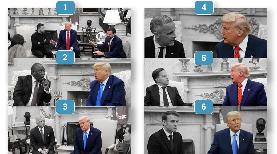 Las emboscadas en la Oficina Oval de Donald Trump