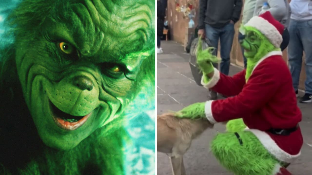 'Grinch' se enoja con un niño que le pide foto y… ¿TikTok le aplaudió?: “Se metió en el papel”