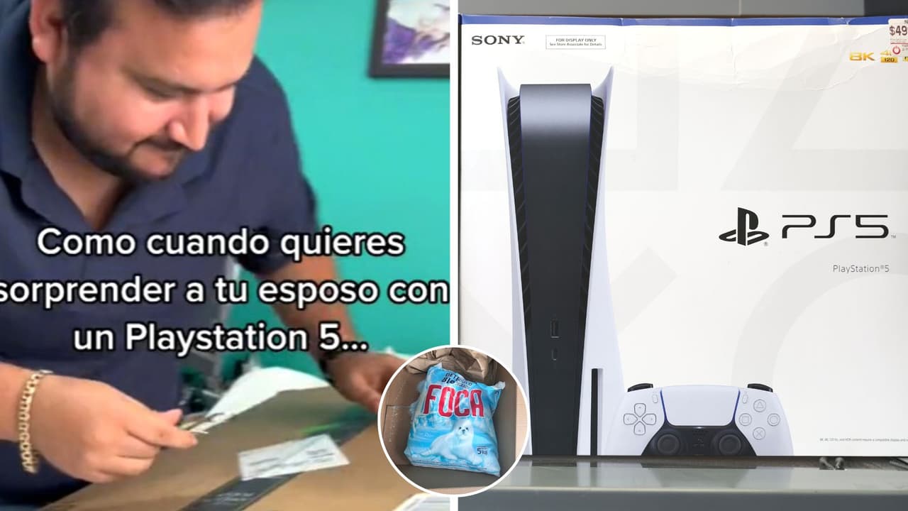 Mujer compró en línea un PS5 para regalar a su esposo y lo que recibieron arruinó la sorpresa