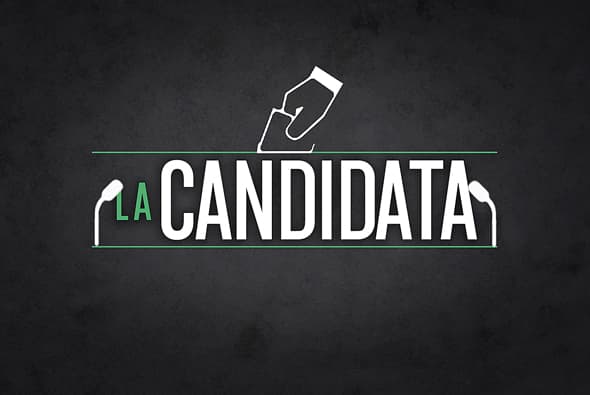 En "La Candidata", producida por Giselle González, conoceremos a "Camila Santamaría" una política muy carismática que presuntamente muere en un tráfico accidente. Tras su regreso comenzará a revelar la corrupción de su esposo y se convertirá en su opositora en las contiendas presidenciales.