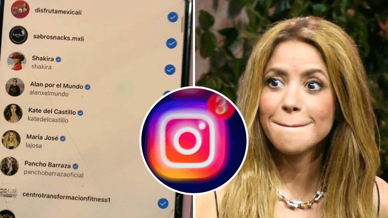 Mujer tiene a Shakira y otros famosos en 'close friends' de Instagram y su hijo se ríe de ella