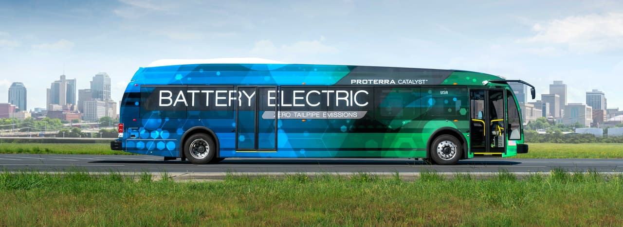 Los buses eléctricos de Proterra ya están dando vueltas por el mundo.