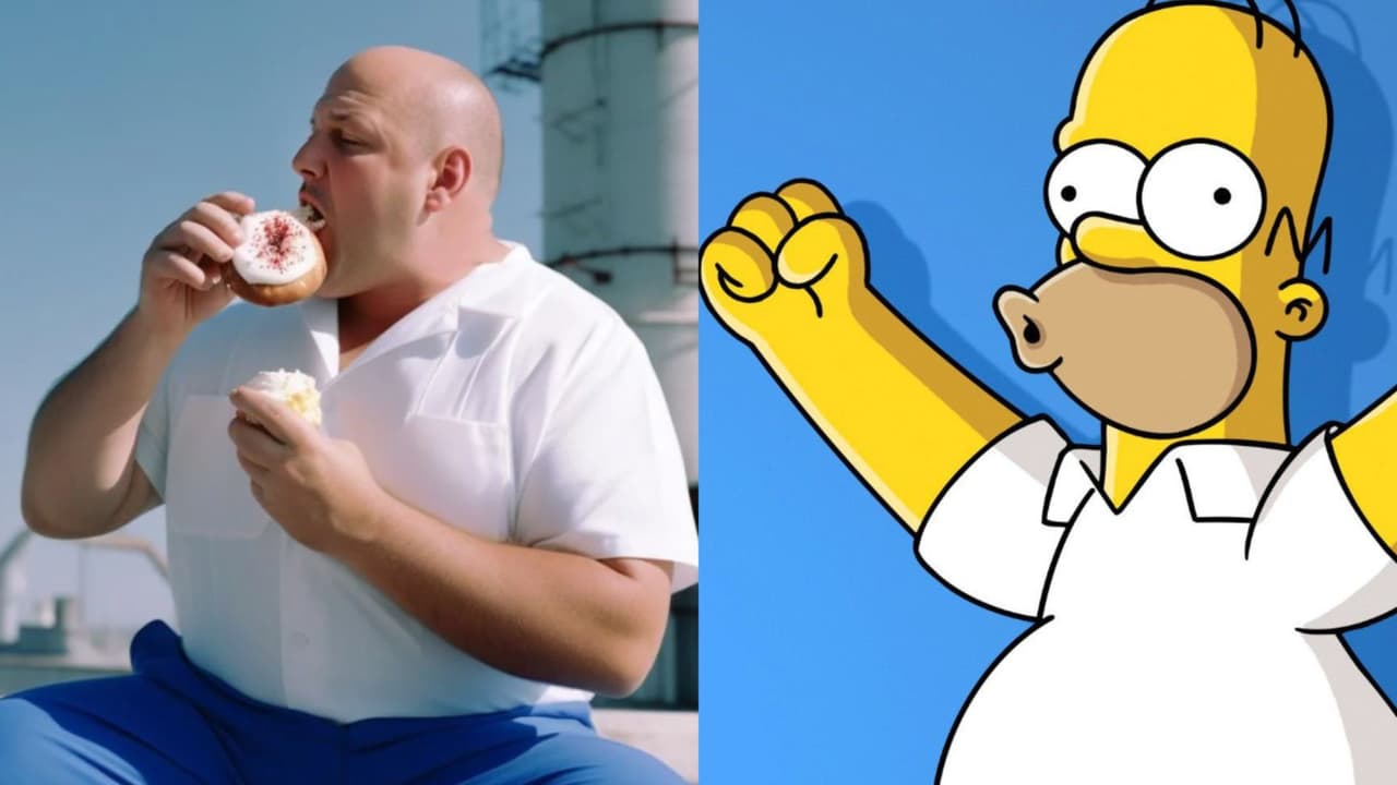 Así se verían 'Los Simpson' si fueran personas de carne y hueso según Inteligencia Artificial