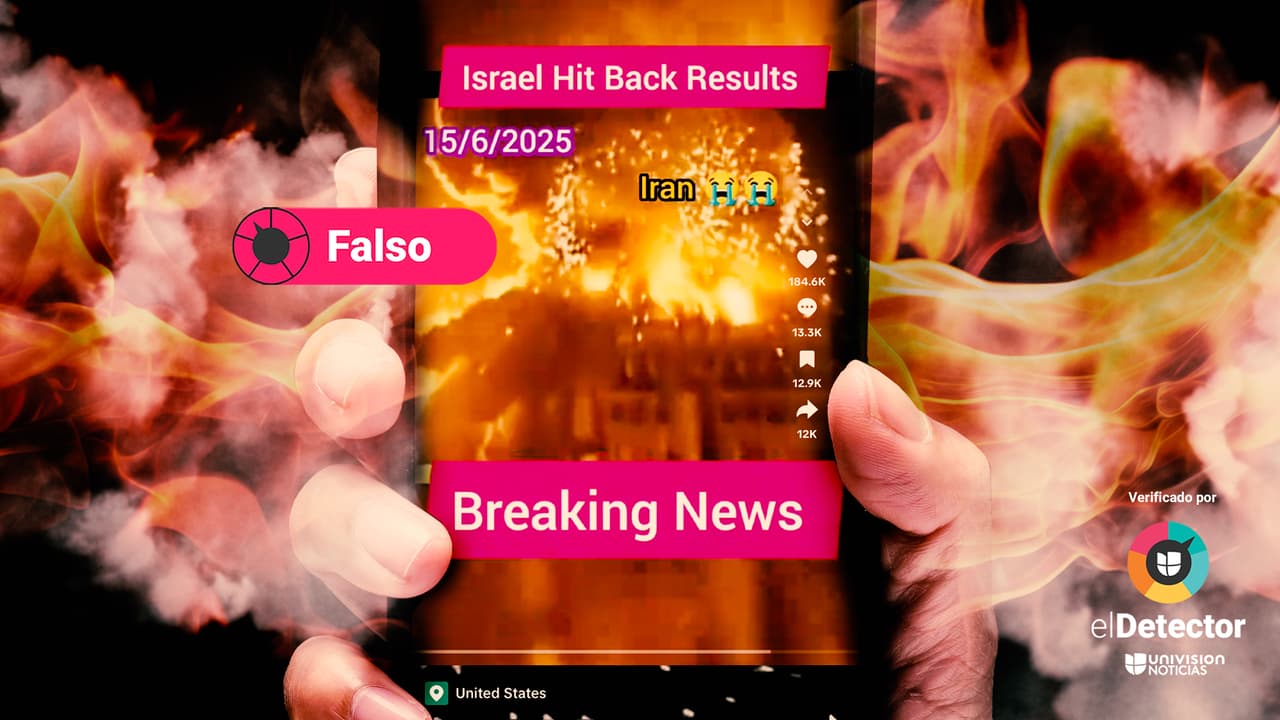 Es falso que ese video de un edificio monumental bombardeado, explosiones y grandes destellos sea del ataque de Israel a Irán: es Irak