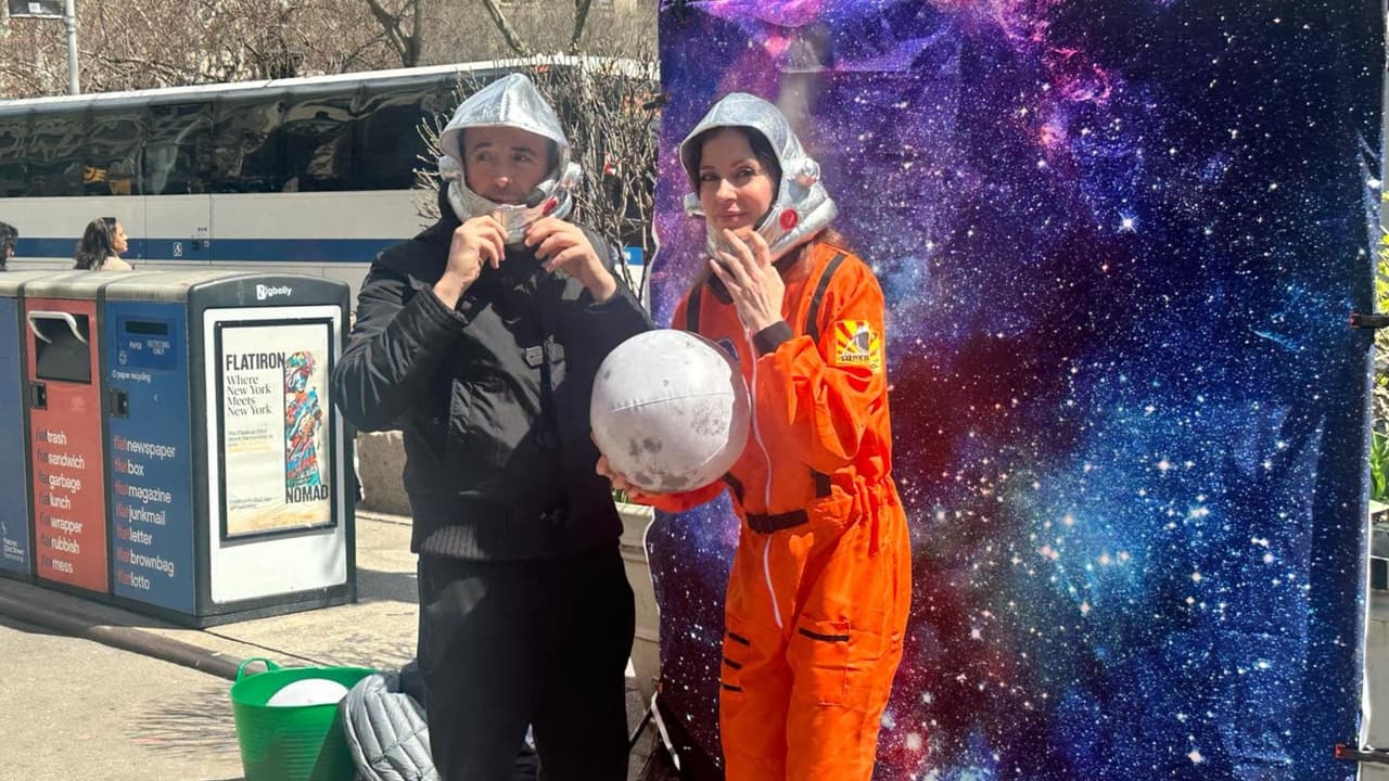 Muchas de las zonas como el área alrededor de Flatiron lucieron con mucho color.