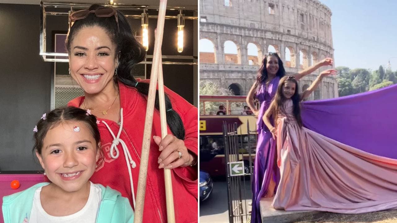 La Venenosa da detalles del espectacular festejo de cumpleaños de su hija: posaron en el Coliseo Romano