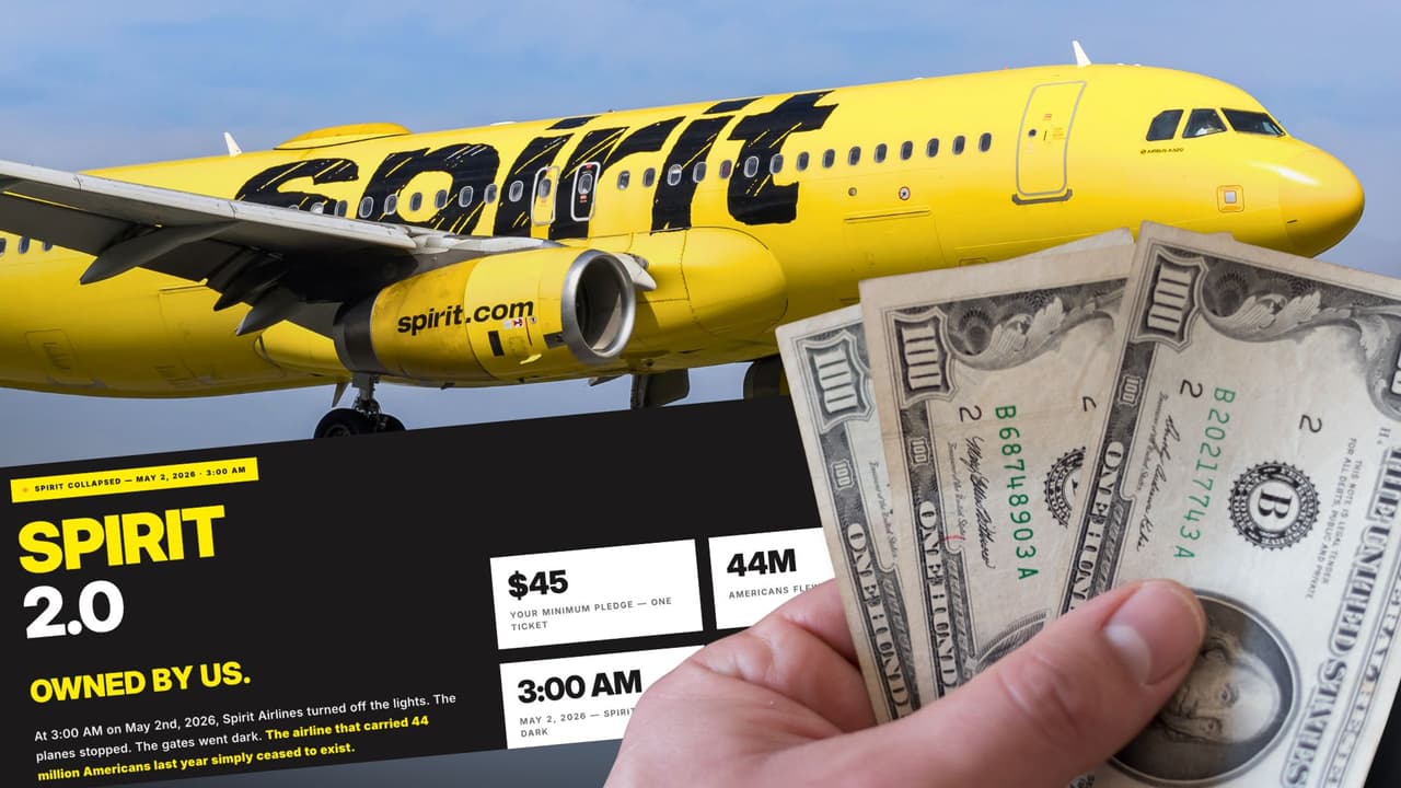 Actor de Los Ángeles lanza campaña para comprar Spirit Airlines, que vuela alto solo en internet