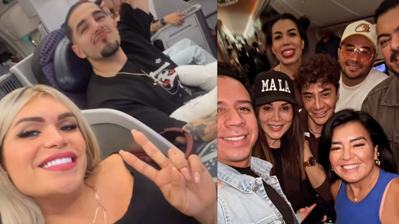 Avión en que viajaba Wendy Guevara y más 'influencers' aterriza de emergencia tras avería