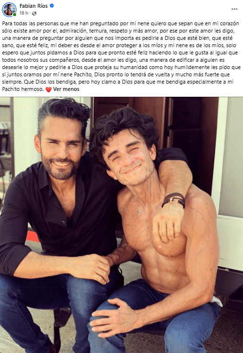 Fabián Ríos compartió un emotivo mensaje por Francisco Bolívar.