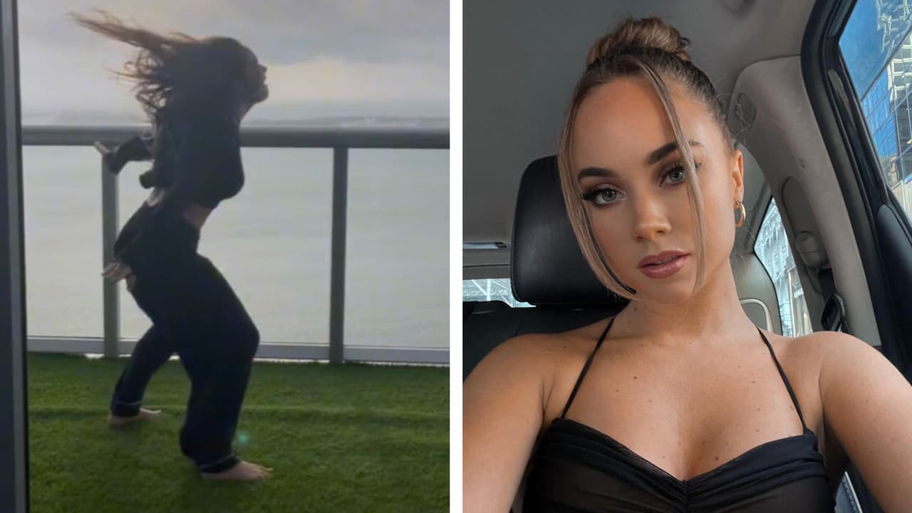 Chica usó el viento de huracán Ian para grabar un video bailando: causó polémica en TikTok