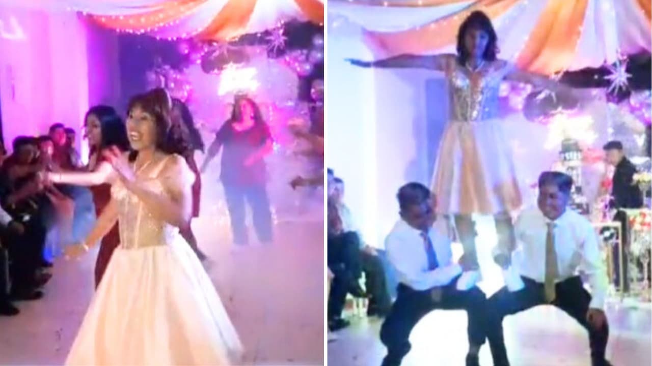 Cumplió 50 años y lo celebró como toda una quinceañera: Sus hijos fueron los chambelanes