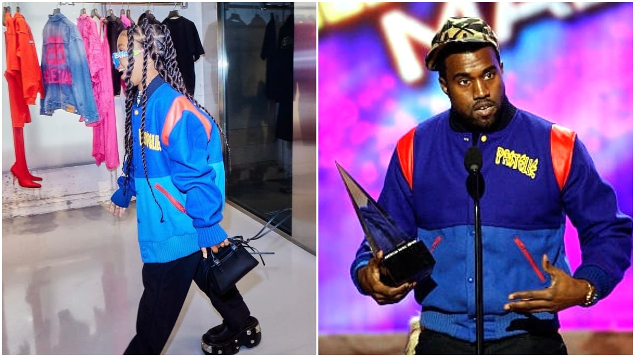 Ésta fue
<b><a href="https://www.univision.com/famosos/north-west-hija-kim-kardashian-kanye-west-chamarra-rapero-amas-2008">utilizada por su padre Kanye West</a></b> en 2008 en la entrega de los American Music Awards, la cual es parte de la línea de ropa que pretendía lanzar, proyecto que no concretó.
<br>