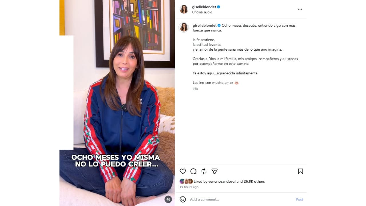 Giselle Blondet habla sobre sus problemas de salud.