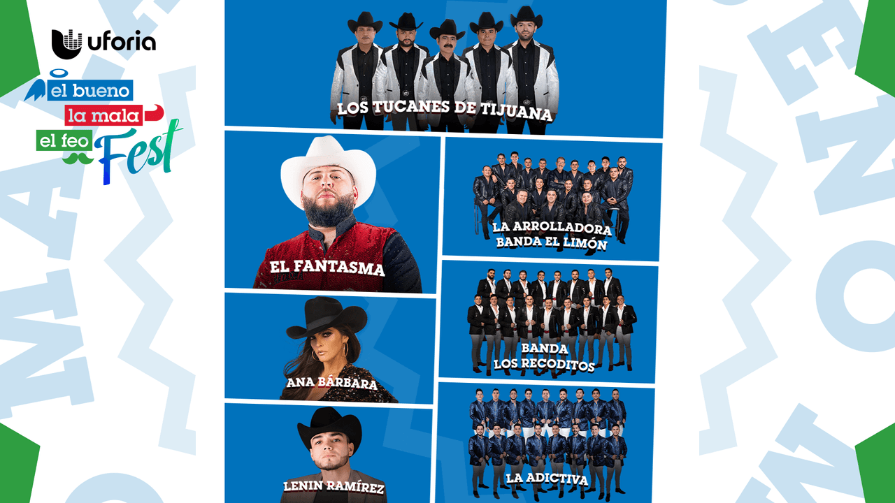 El Fantasma, Ana Bárbara, La Adictiva y más artistas que estarán en El Bueno La Mala y El Feo Fest 2022 en Dallas