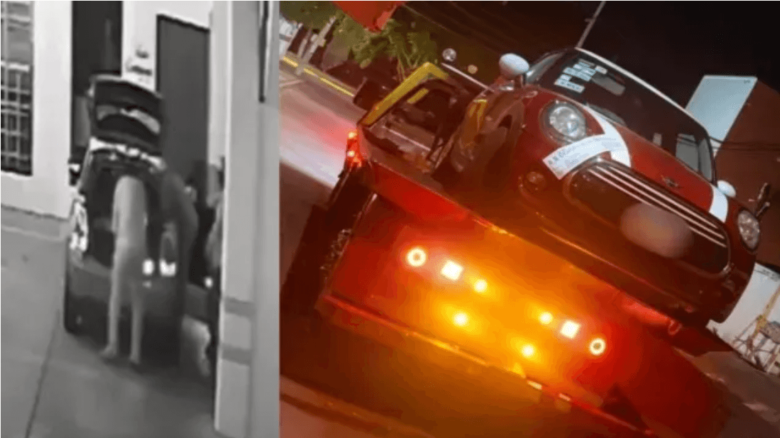El vehículo fue localizado vacío cerca de la clínica.